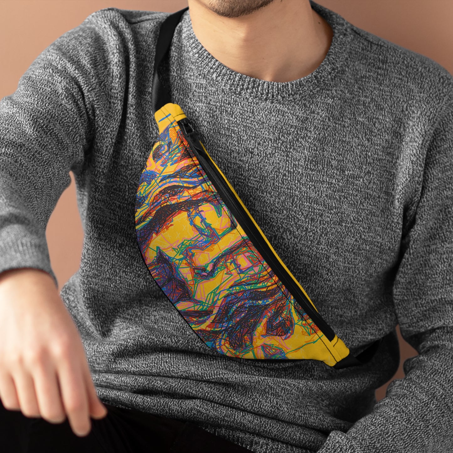 Limited Edition "Poison" Fanny Pack - New Media Collaboration by Alexandra Sosin and Barnplotter (Yellow)
