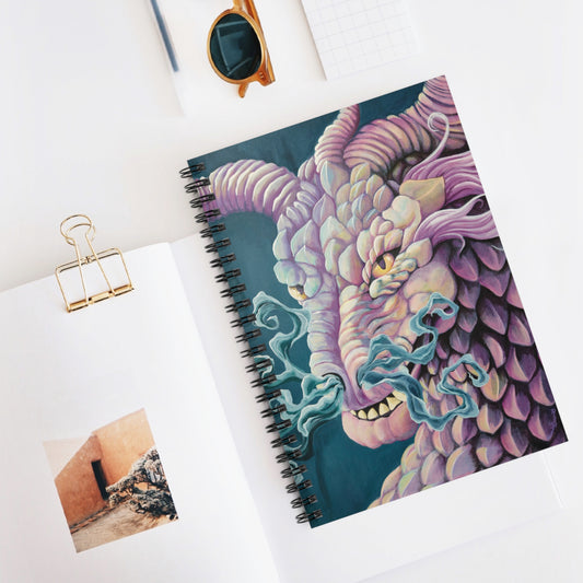 "Prayer to Dragons" Spiral Notebook