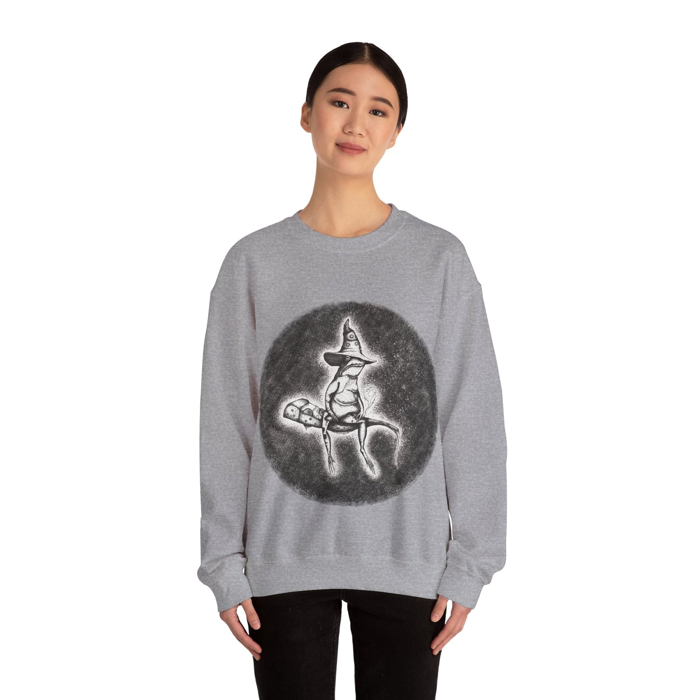 "Wizard Frog" Crewneck Sweatshirt (Unisex)