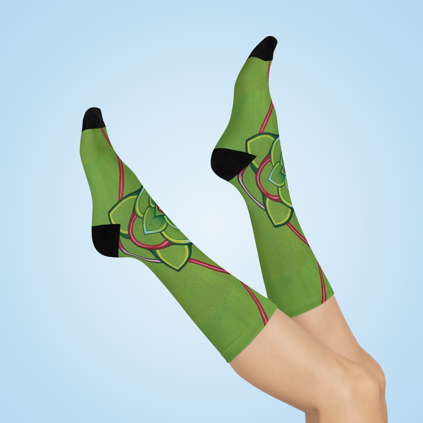 "Flora" Cushioned Crew Socks