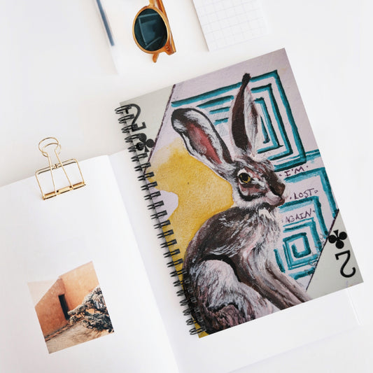 "Lost Again" Spiral Notebook (2 of Clubs from The Playing Card Series)