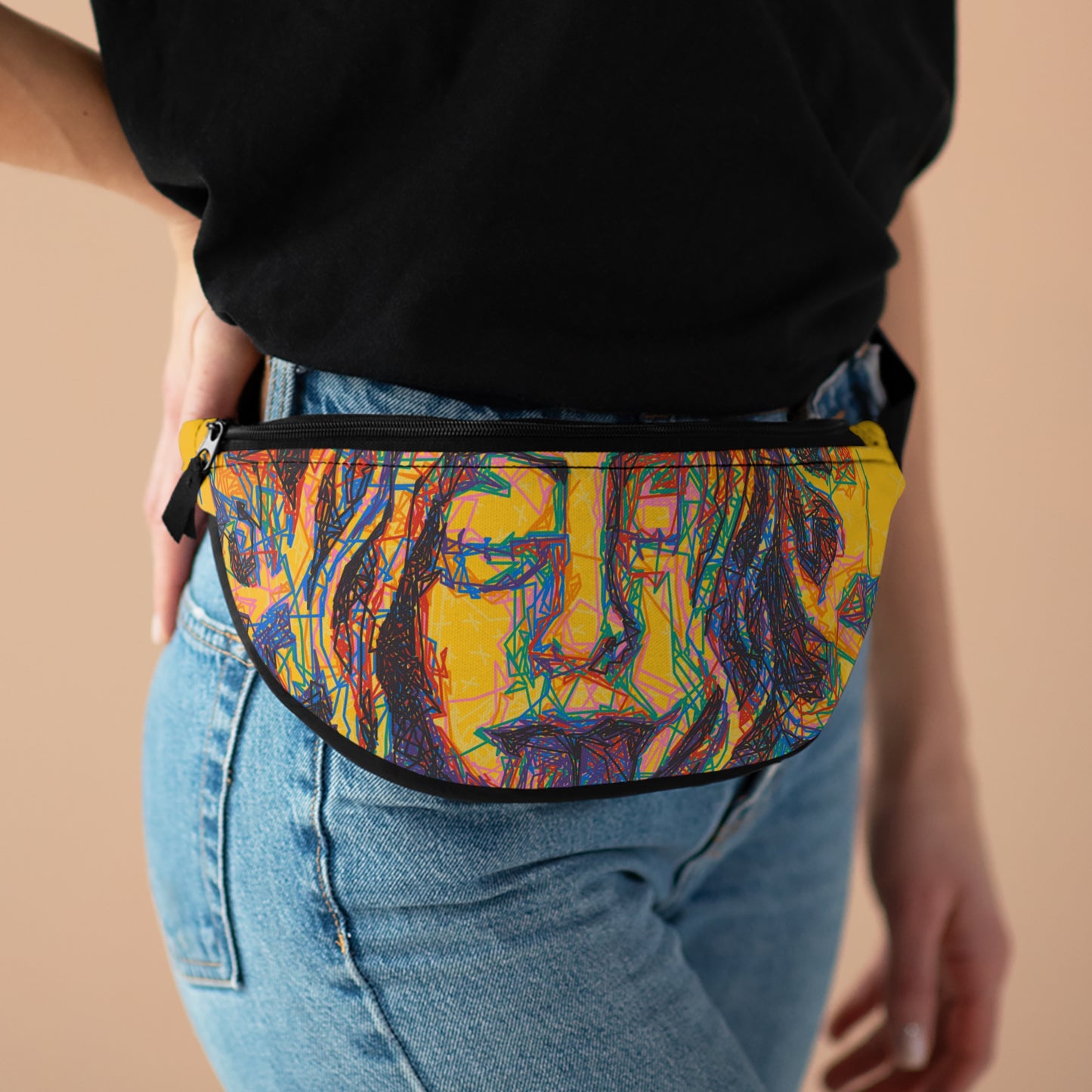 Limited Edition "Poison" Fanny Pack - New Media Collaboration by Alexandra Sosin and Barnplotter (Yellow)