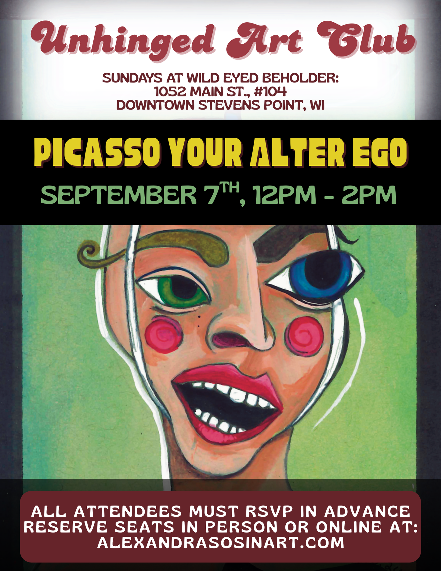 UNHINGED ART CLUB: "Picasso Your Alter Ego"