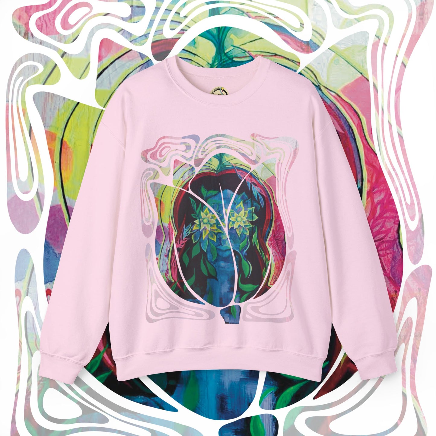 "Psychoterratic" Unisex Crewneck Sweatshirt (Art on Front)