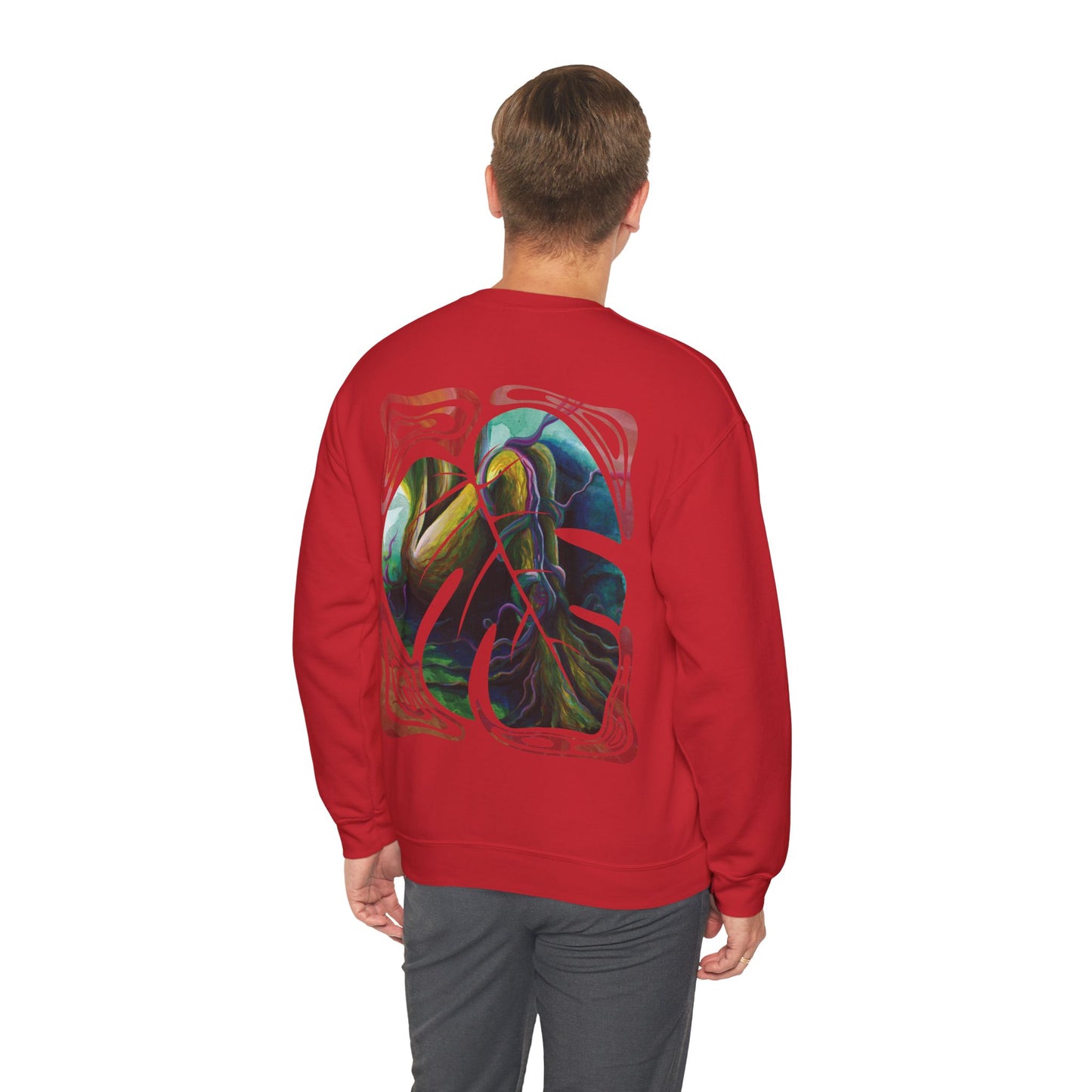 "Forest Nymph" Unisex Crewneck Sweatshirt (Art on Back)