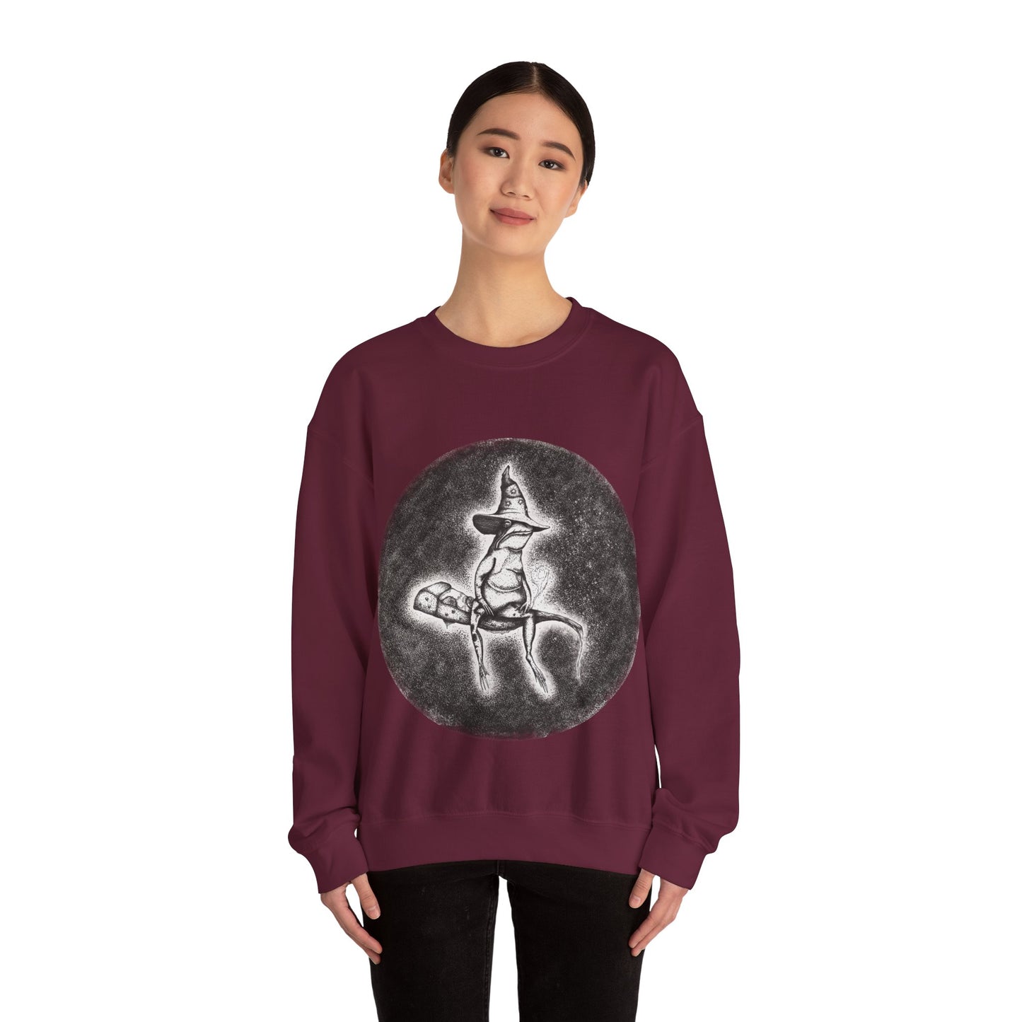 "Wizard Frog" Crewneck Sweatshirt (Unisex)