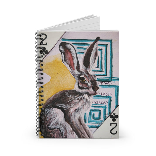 "Lost Again" Spiral Notebook (2 of Clubs from The Playing Card Series)