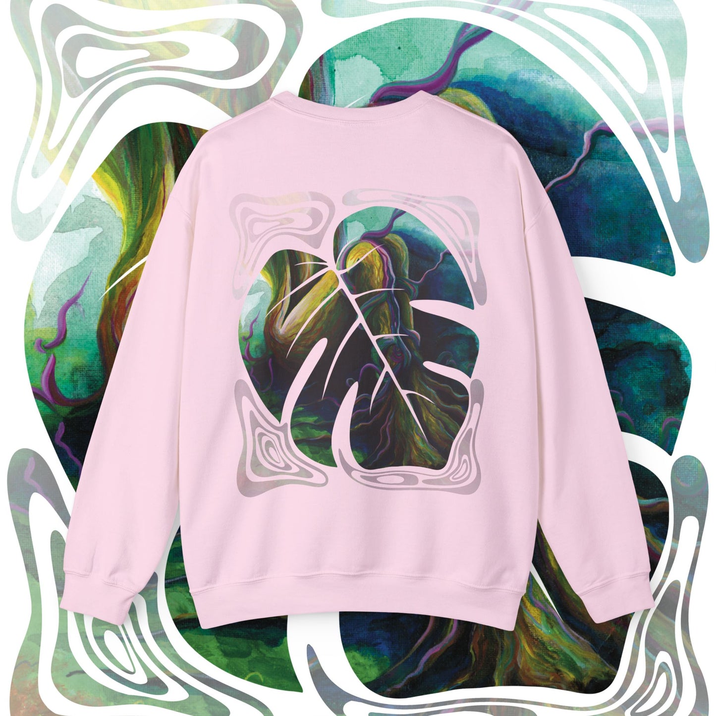 "Forest Nymph" Unisex Crewneck Sweatshirt (Art on Back)