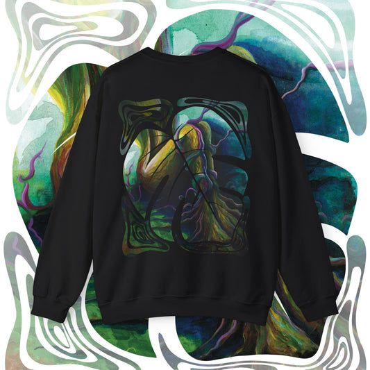 "Forest Nymph" Unisex Crewneck Sweatshirt (Art on Back)