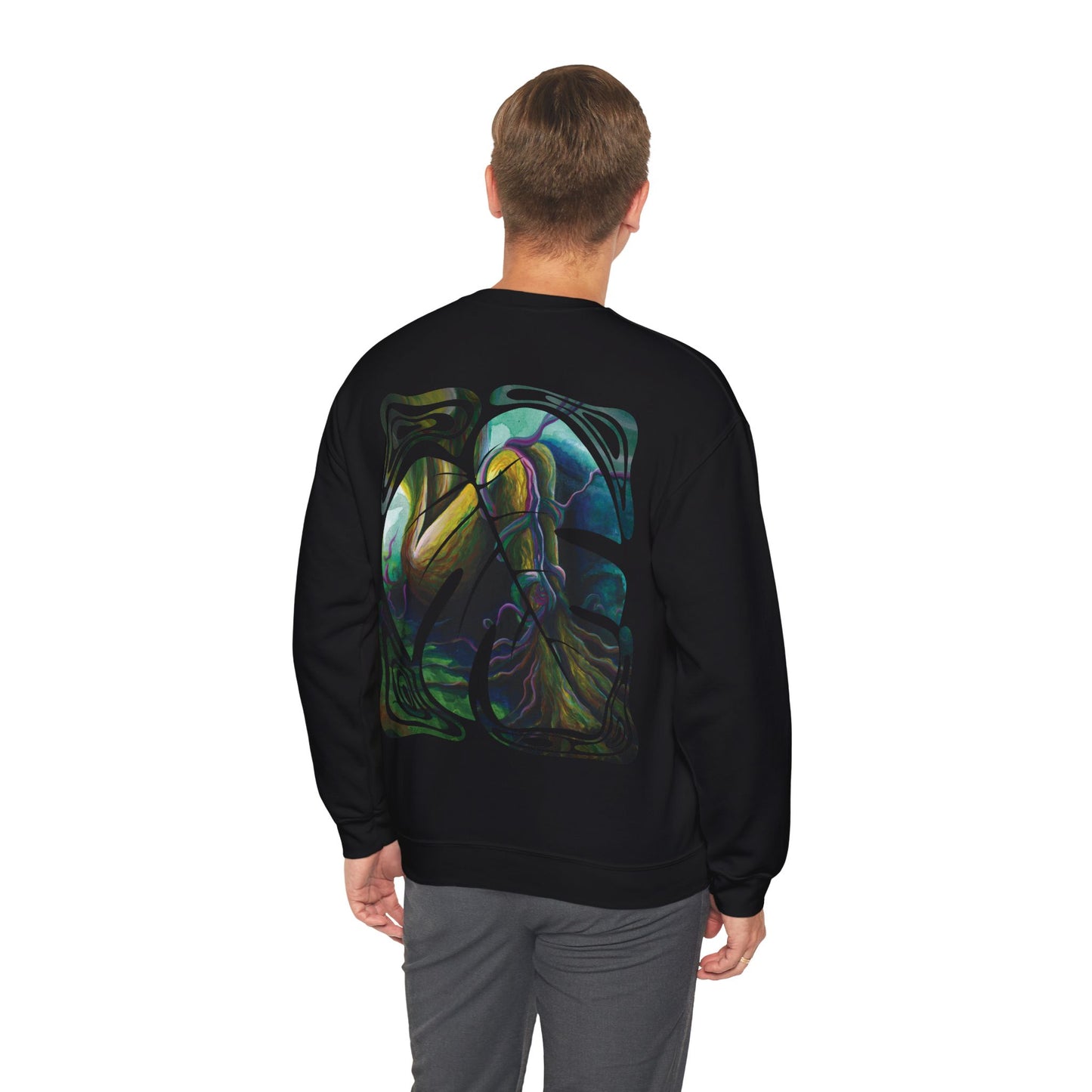 "Forest Nymph" Unisex Crewneck Sweatshirt (Art on Back)