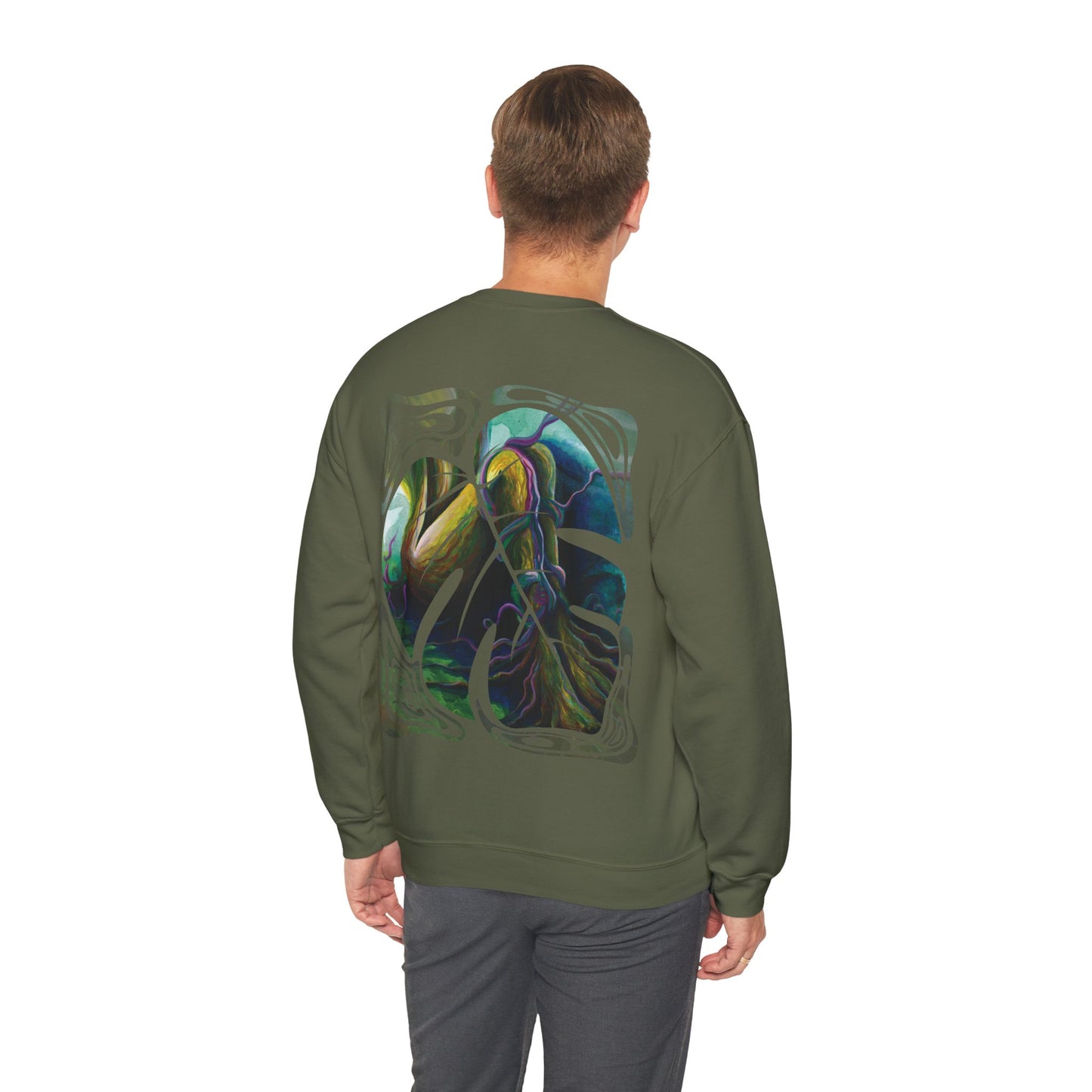 "Forest Nymph" Unisex Crewneck Sweatshirt (Art on Back)