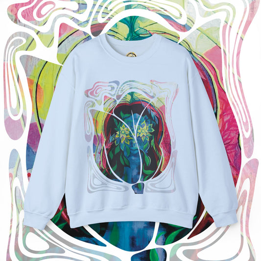 "Psychoterratic" Unisex Crewneck Sweatshirt (Art on Front)