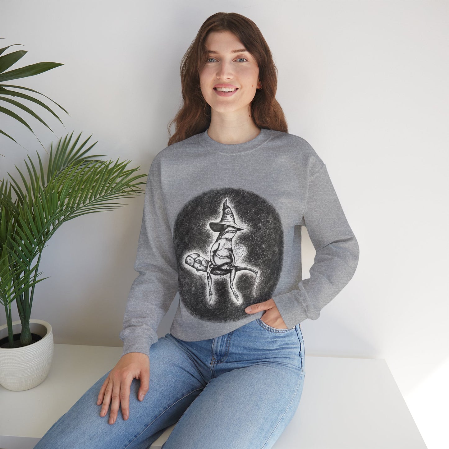 "Wizard Frog" Unisex Crewneck Sweatshirt