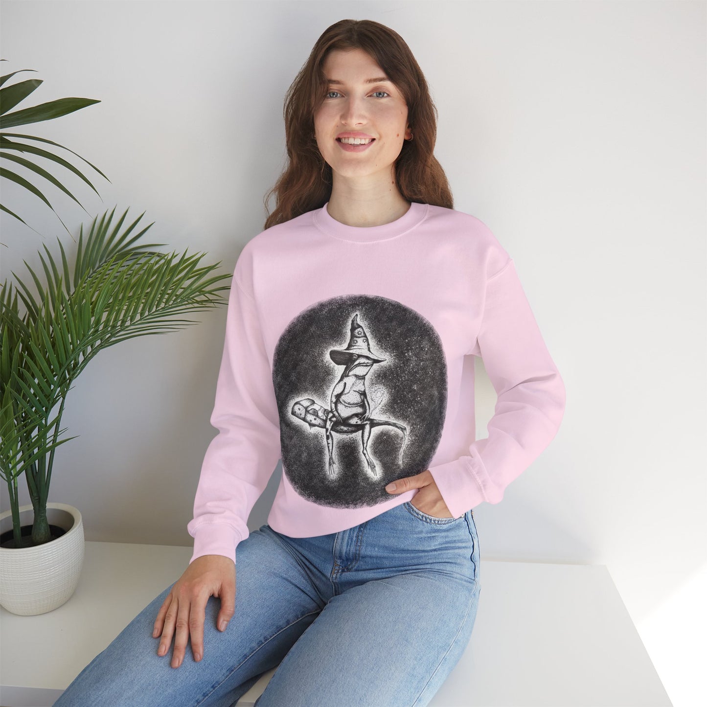 "Wizard Frog" Unisex Crewneck Sweatshirt