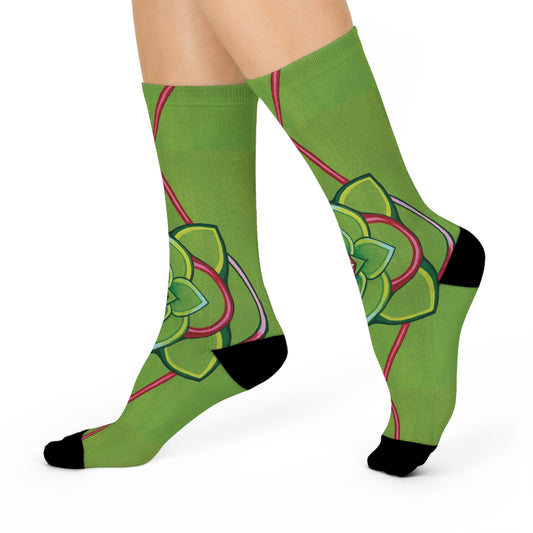 "Flora" Cushioned Crew Socks