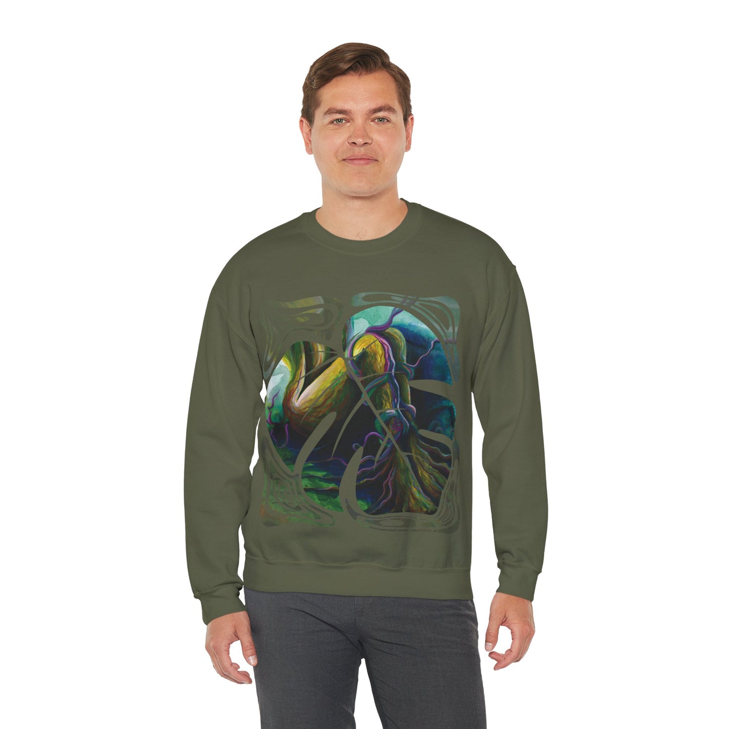 "Forest Nymph" Unisex Crewneck Sweatshirt (Art on Front)