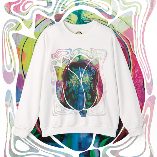 "Psychoterratic" Unisex Crewneck Sweatshirt (Art on Front)