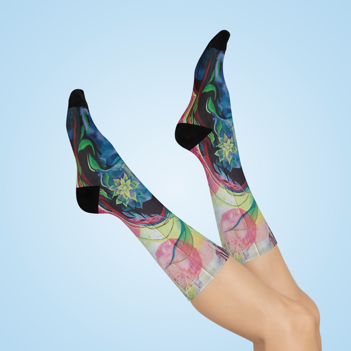 "Psychoterratic" Cushioned Crew Socks