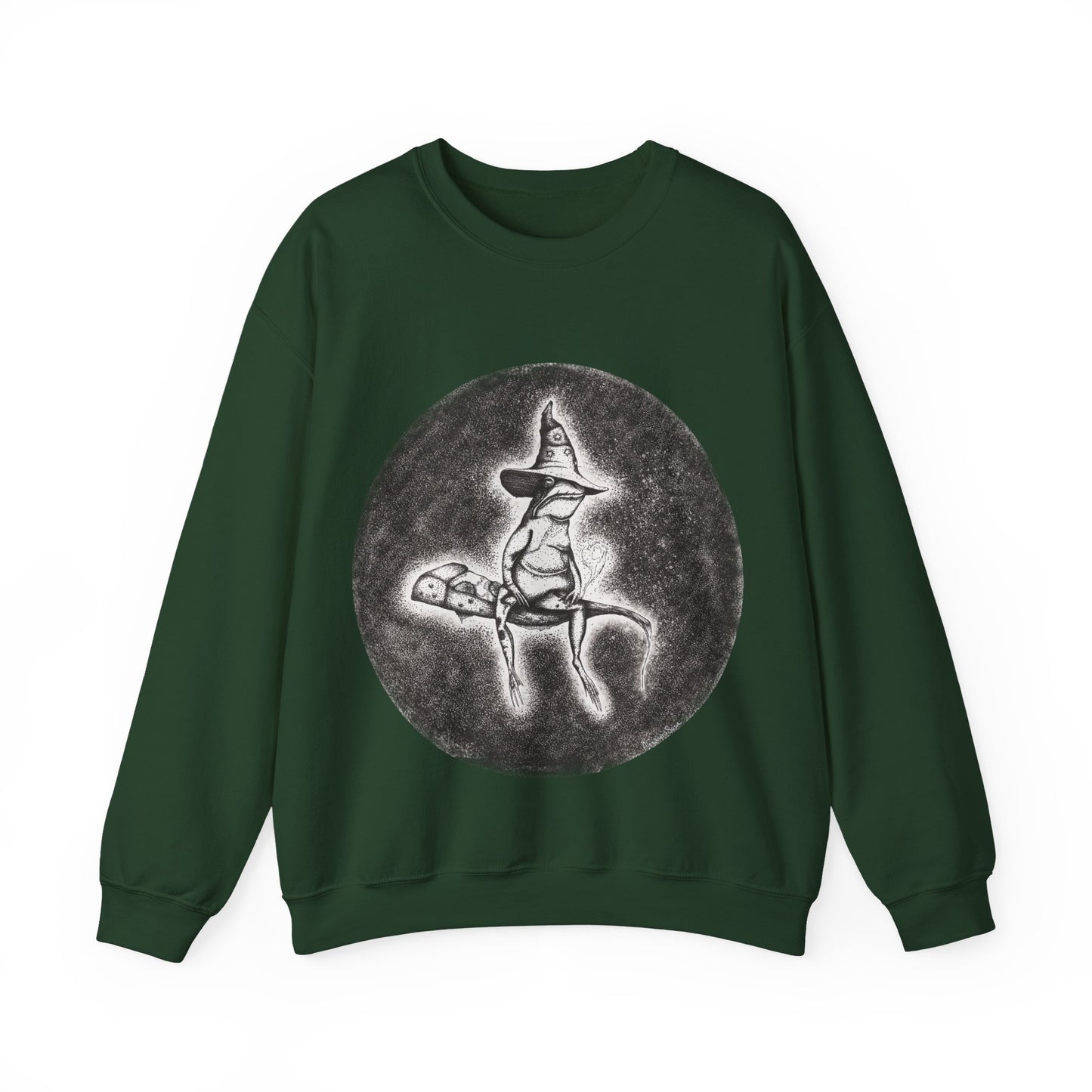 "Wizard Frog" Crewneck Sweatshirt (Unisex)