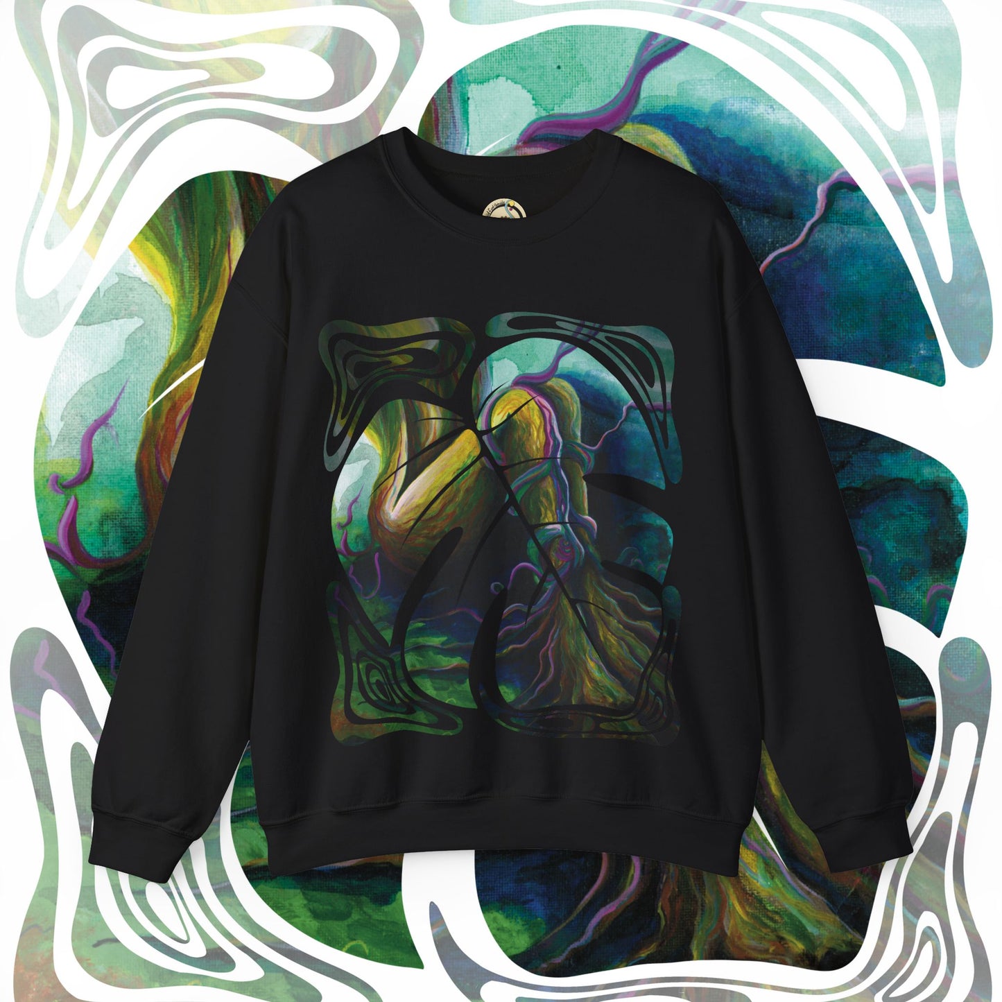 "Forest Nymph" Unisex Crewneck Sweatshirt (Art on Front)