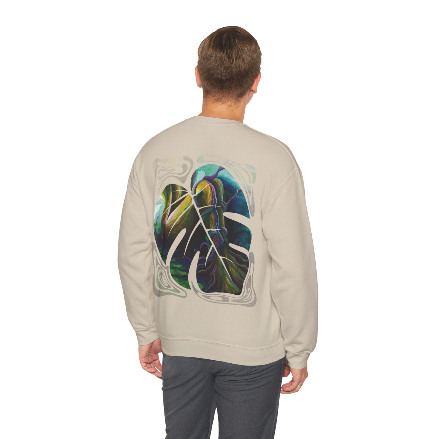 "Forest Nymph" Unisex Crewneck Sweatshirt (Art on Back)