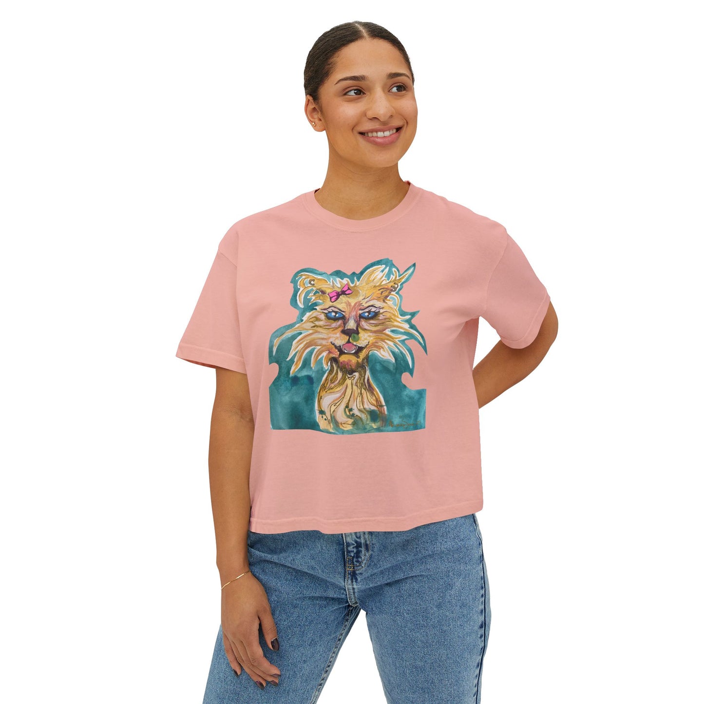 "Feral Cat" Women's Boxy Tee