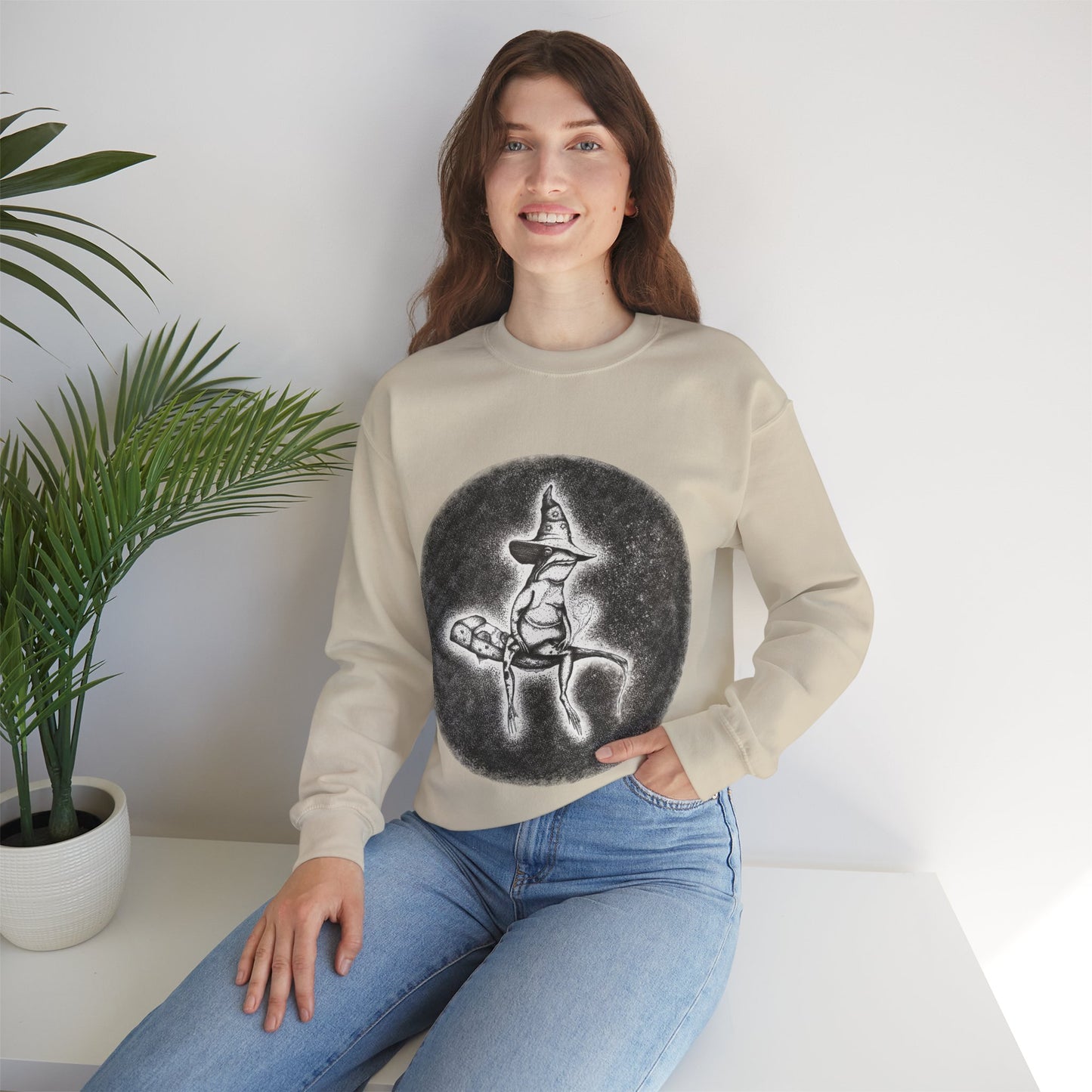 "Wizard Frog" Unisex Crewneck Sweatshirt
