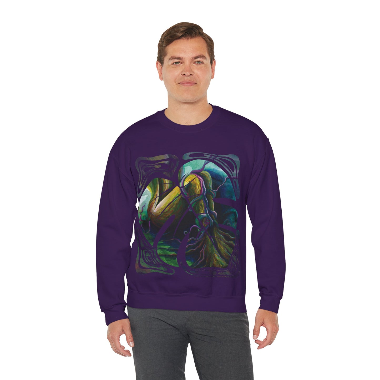 "Forest Nymph" Unisex Crewneck Sweatshirt (Art on Front)