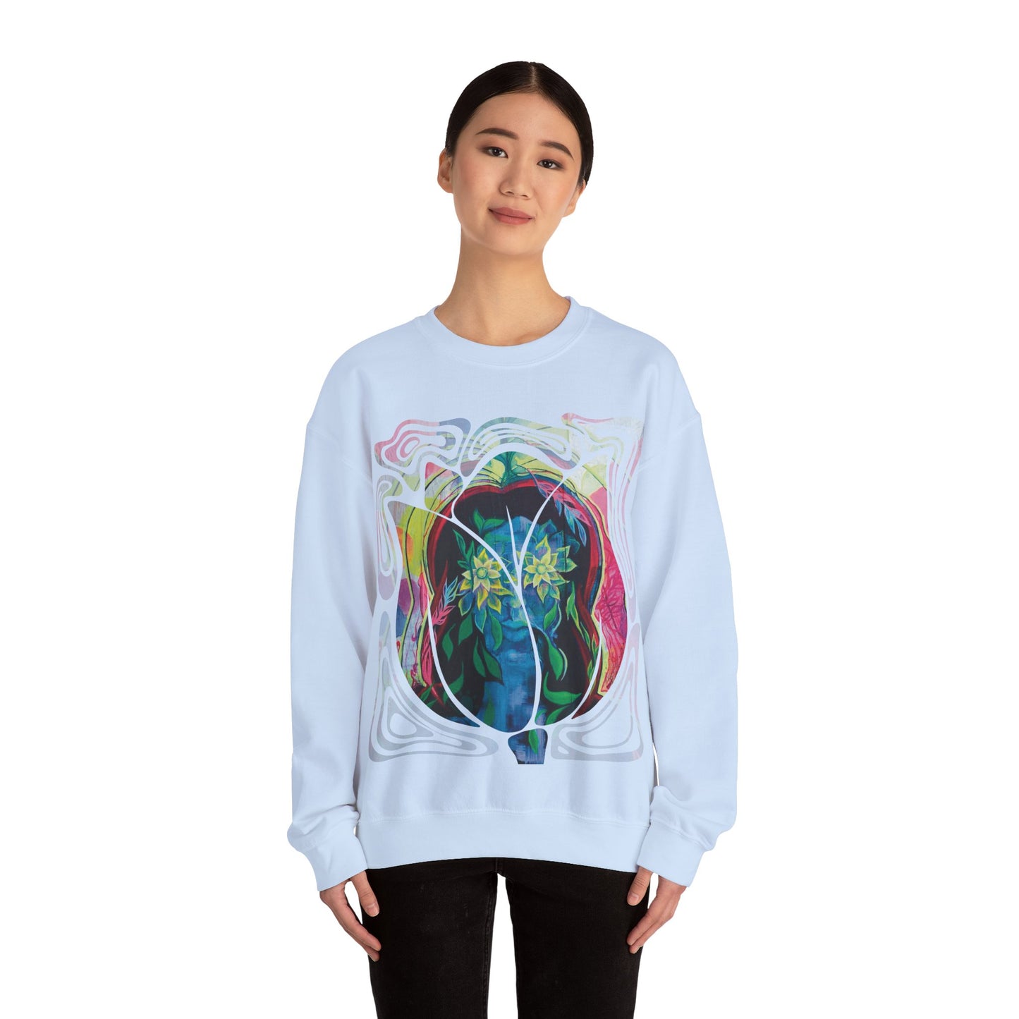 "Psychoterratic" Unisex Crewneck Sweatshirt (Art on Front)