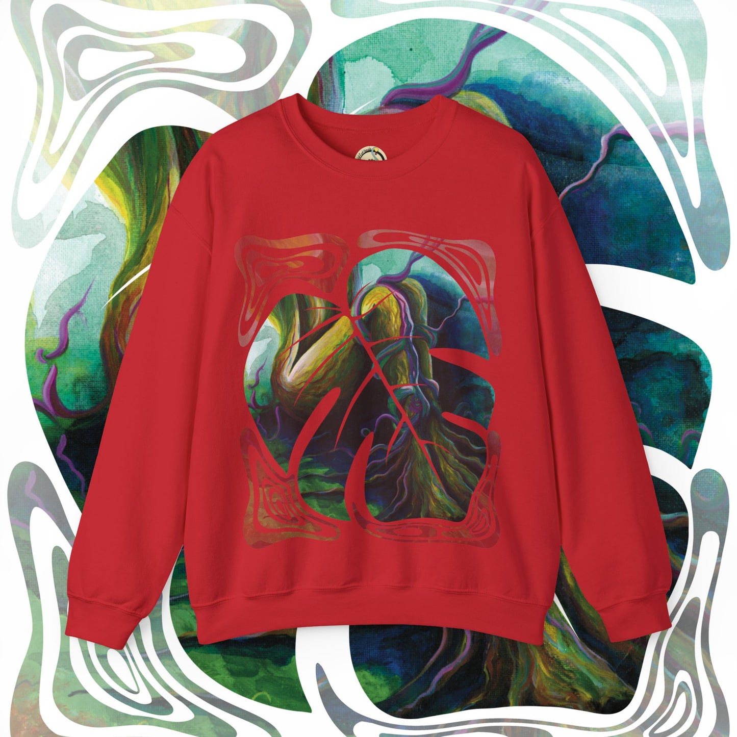 "Forest Nymph" Unisex Crewneck Sweatshirt (Art on Front)