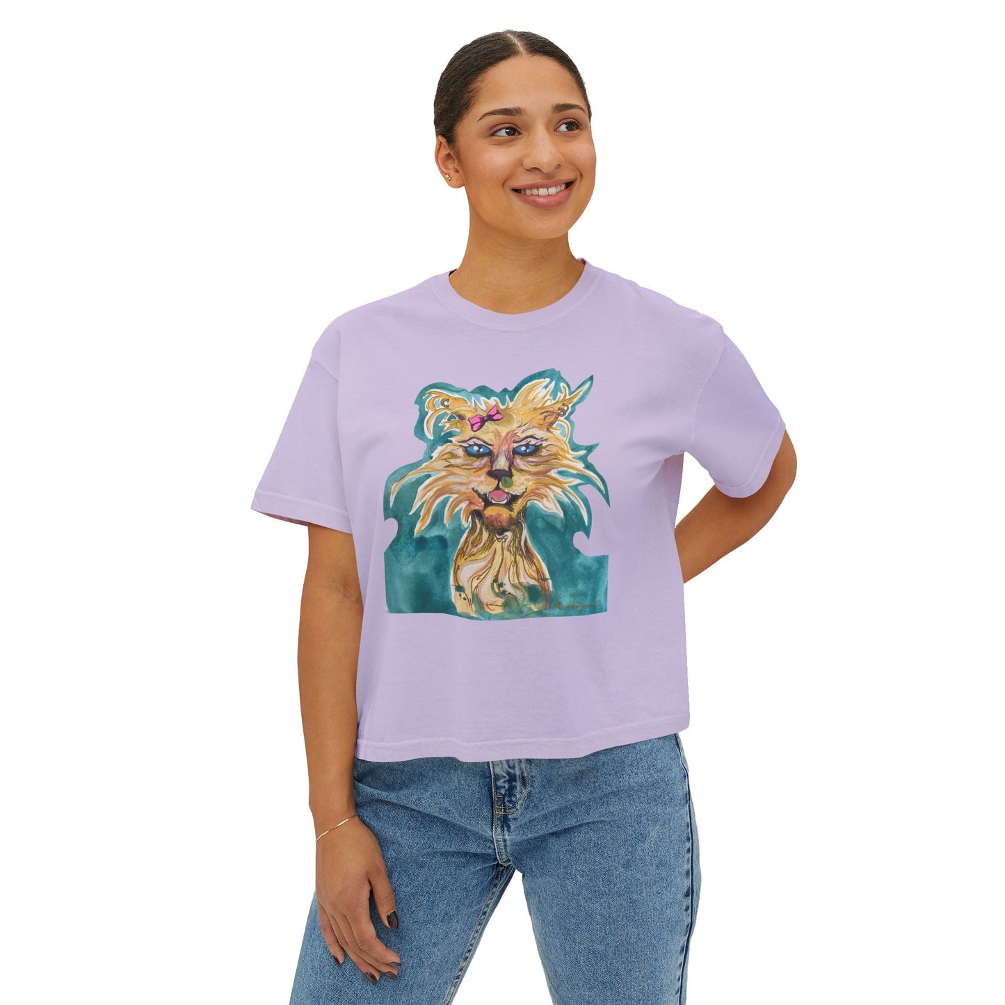 "Feral Cat" Women's Boxy Tee