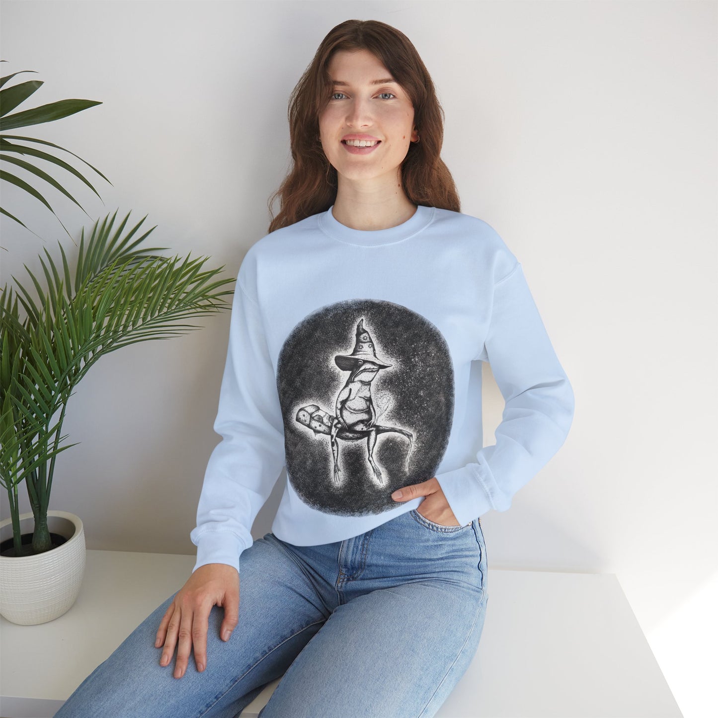 "Wizard Frog" Unisex Crewneck Sweatshirt