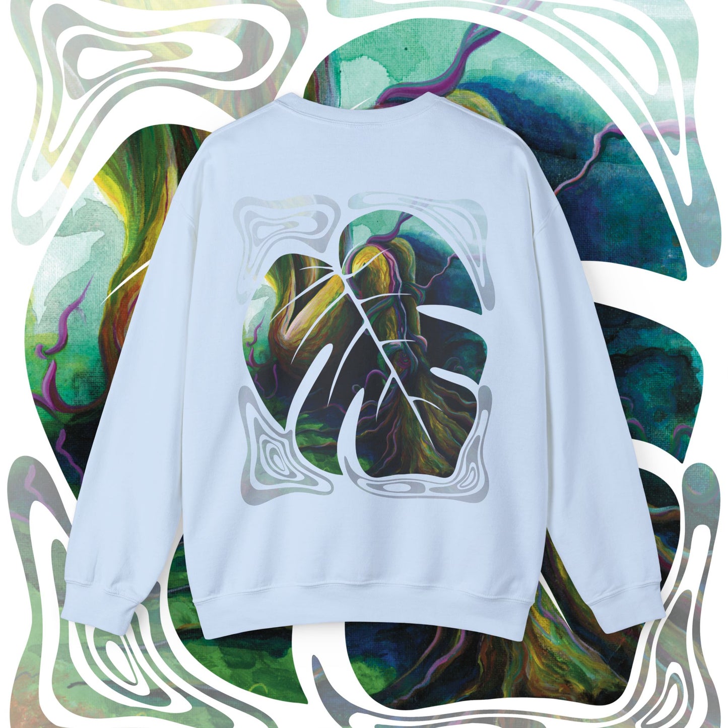 "Forest Nymph" Unisex Crewneck Sweatshirt (Art on Back)