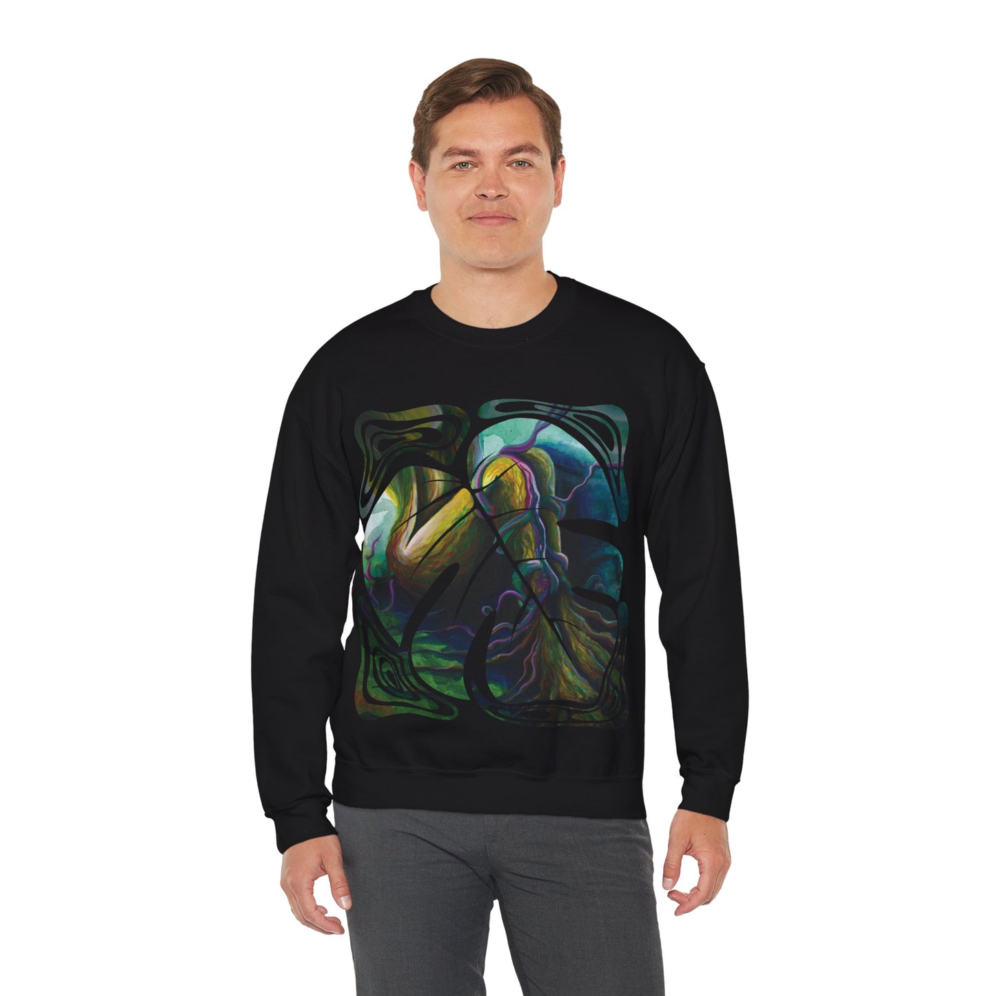 "Forest Nymph" Unisex Crewneck Sweatshirt (Art on Front)
