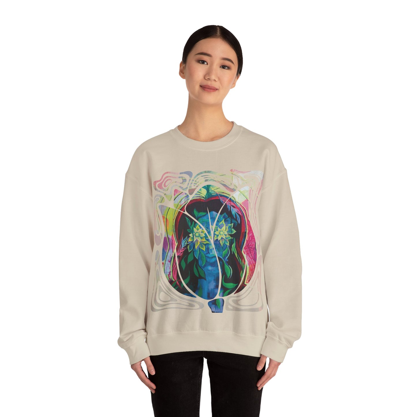 "Psychoterratic" Unisex Crewneck Sweatshirt (Art on Front)