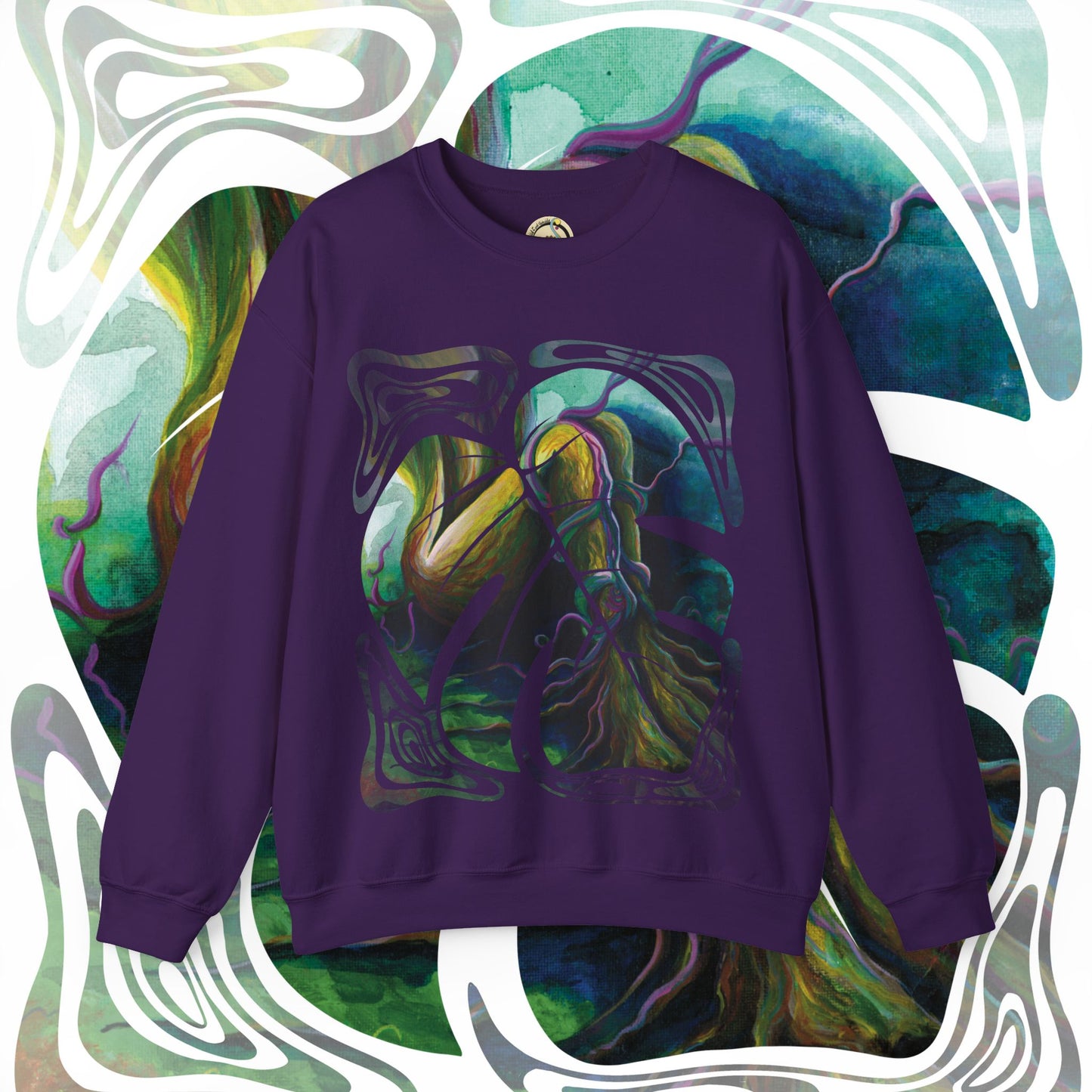 "Forest Nymph" Unisex Crewneck Sweatshirt (Art on Front)