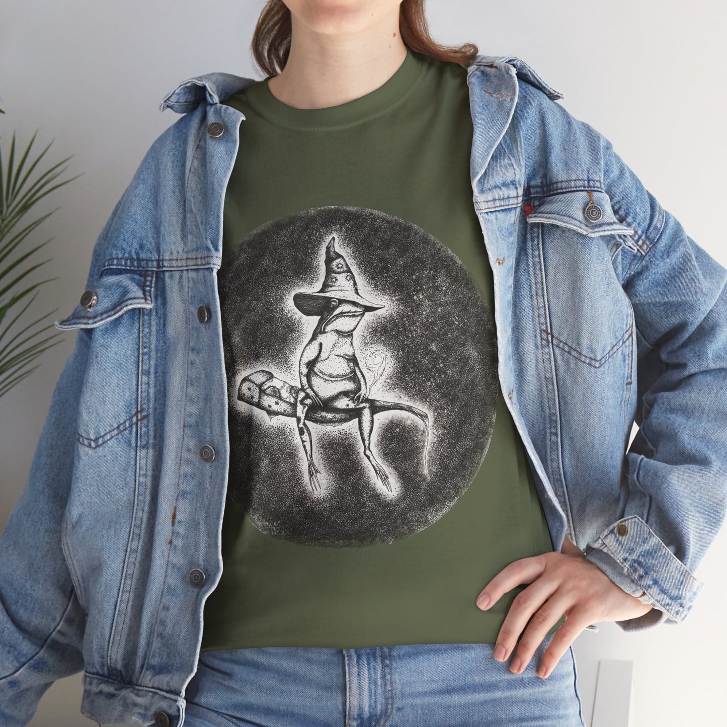 "Wizard Frog" Unisex Heavy Cotton T-Shirt
