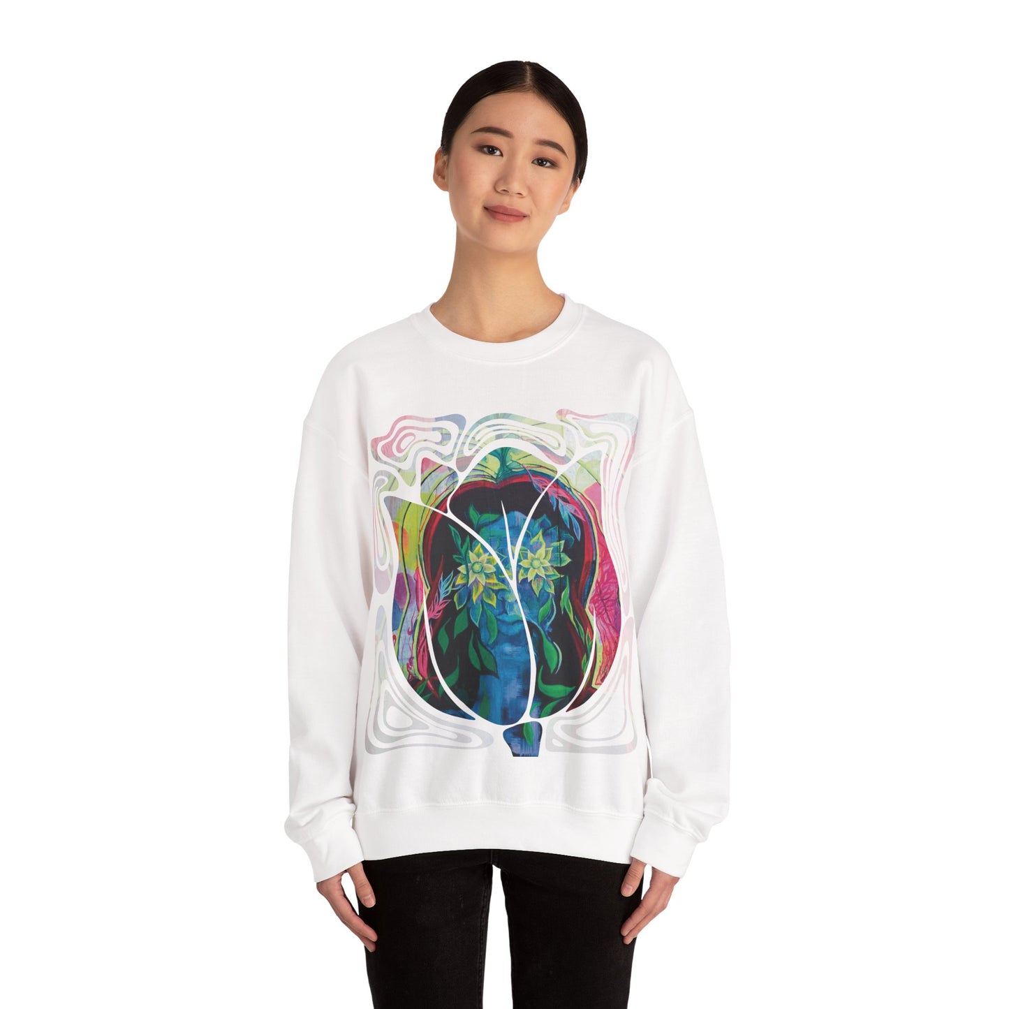 "Psychoterratic" Unisex Crewneck Sweatshirt (Art on Front)