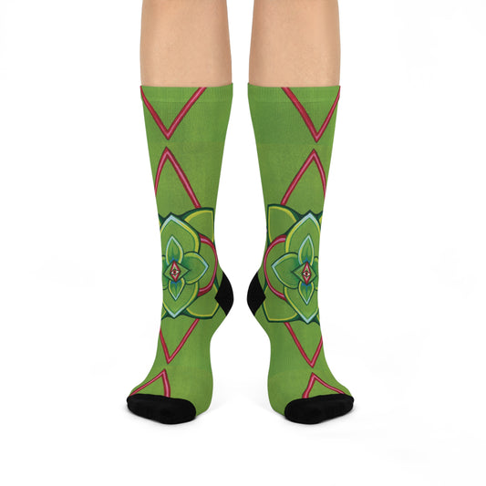 "Flora" Cushioned Crew Socks