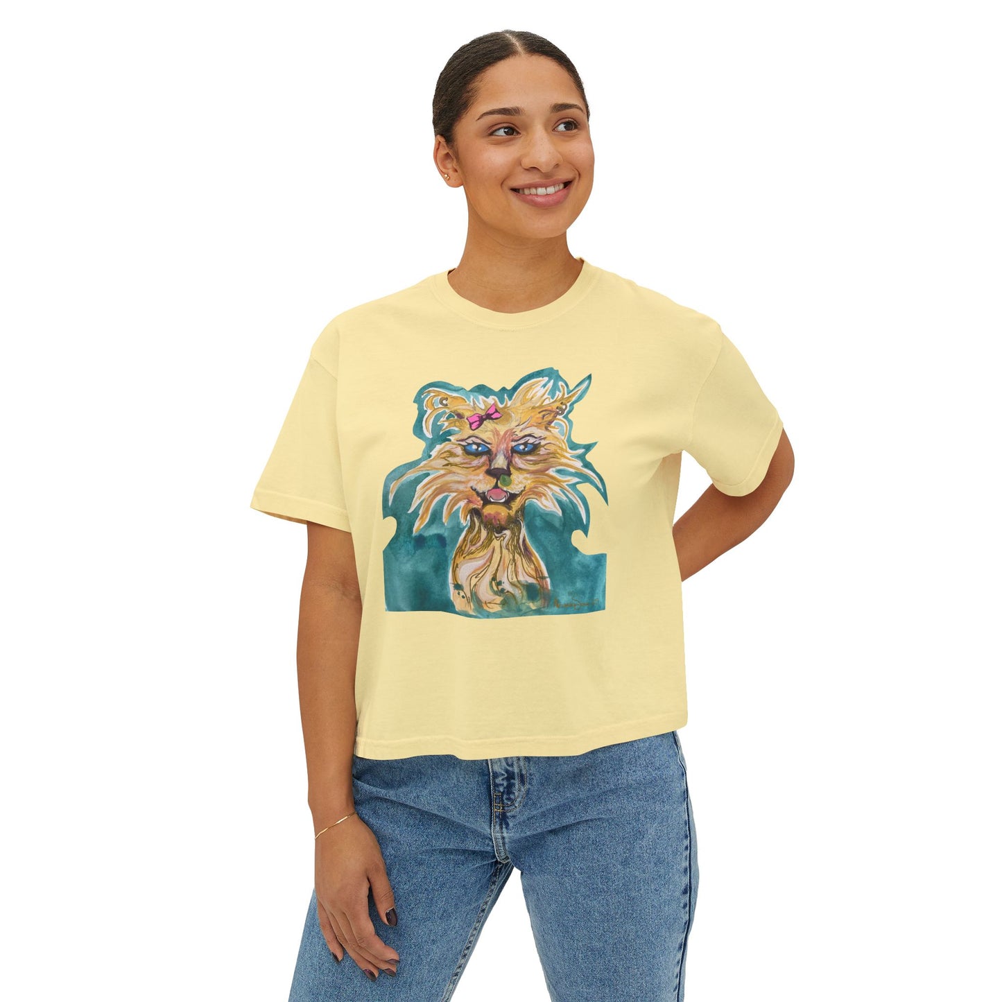"Feral Cat" Women's Boxy Tee