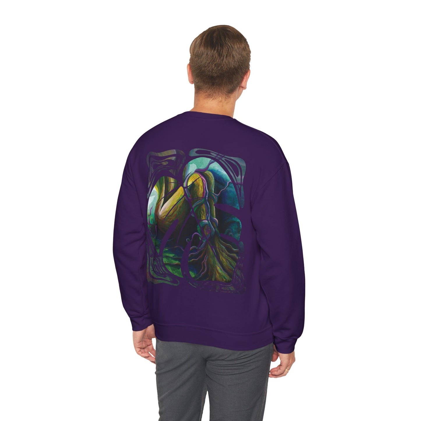"Forest Nymph" Unisex Crewneck Sweatshirt (Art on Back)