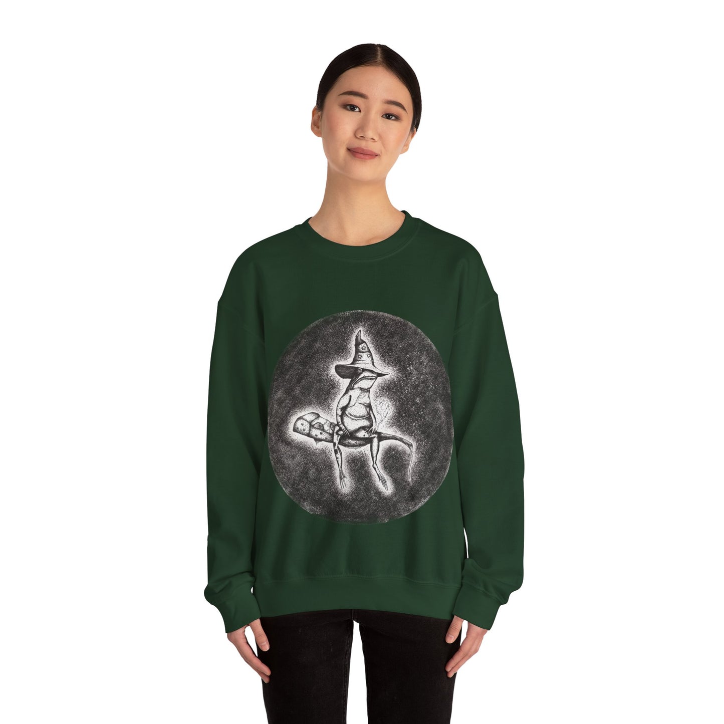 "Wizard Frog" Crewneck Sweatshirt (Unisex)