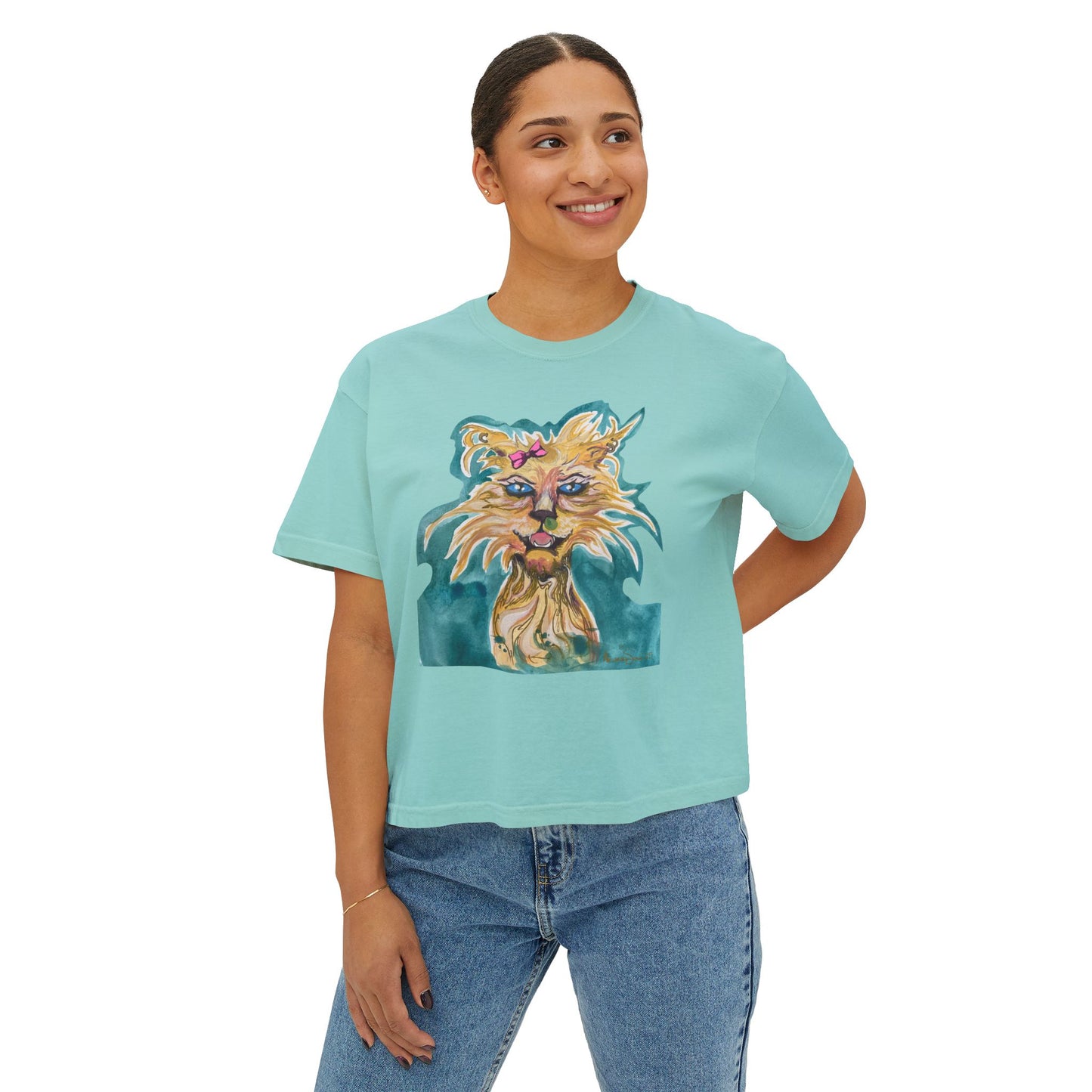 "Feral Cat" Women's Boxy Tee