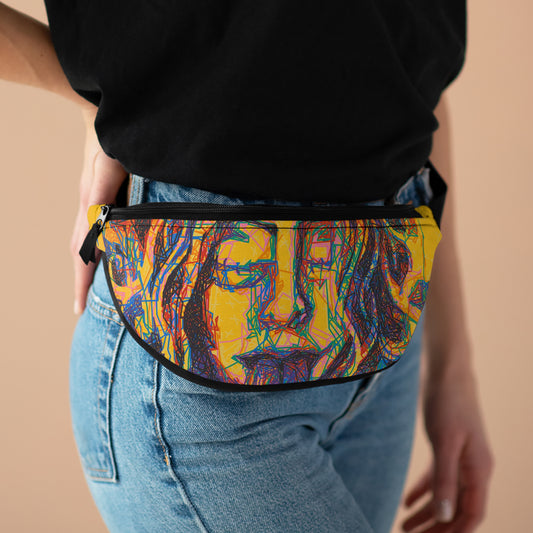 Limited Edition "Poison" Fanny Pack - New Media Collaboration by  Alexandra Sosin and Barnplotter (Yellow)